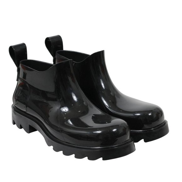 Bottega Veneta Other - Bottega Veneta Mens Stride Ankle Rain Boots US11 EU44 Black Shinny Rubber Lined